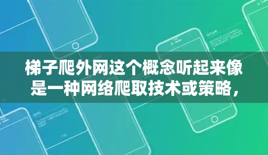 梯子爬外网这个概念听起来像是一种网络爬取技术或策略，可能结合了梯队的概念。以下是一些可能的解释和建议