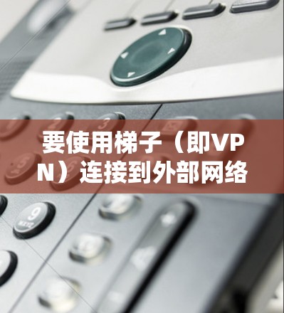 要使用梯子（即VPN）连接到外部网络，您需要按照以下步骤操作
