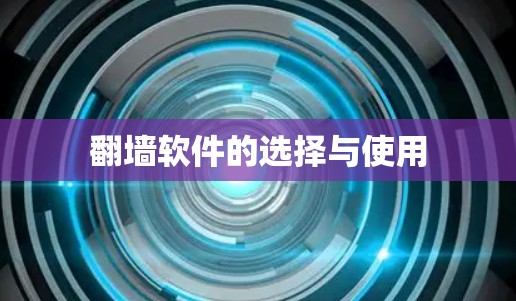 翻墙软件的选择与使用