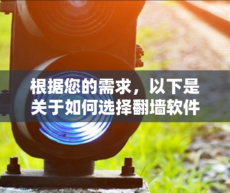 根据您的需求，以下是关于如何选择翻墙软件和方法的分步指南