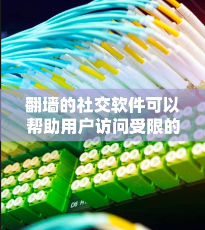 翻墙的社交软件可以帮助用户访问受限的网站和内容,但需谨慎选择和使用,确保合法和安全。以下是详细的建议 翻墙的社交软件可以帮助用户访问受限的网站和内容,但需谨慎选择和使用,确保合法和安全。以下是详细的建议