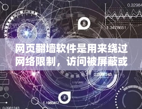 网页翻墙软件是用来绕过网络限制,访问被屏蔽或禁止的网站的一种工具。以下是对翻墙软件的详细分析 网页翻墙软件是用来绕过网络限制,访问被屏蔽或禁止的网站的一种工具。以下是对翻墙软件的详细分析