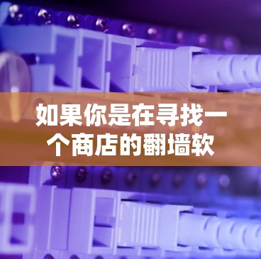 如果你是在寻找一个商店的翻墙软件，或者想了解如何在商店里使用翻墙软件，请提供更多的信息，以便我能够更好地帮助你。以下是一些可能的解释和建议