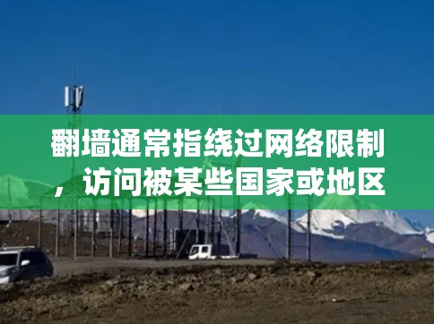 翻墙通常指绕过网络限制，访问被某些国家或地区屏蔽的网站或内容。以下是一些常见的翻墙软件和工具，但请注意，这些工具可能涉及法律风险，使用时需谨慎