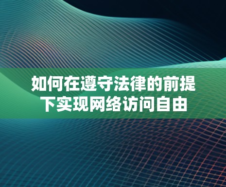 如何在遵守法律的前提下实现网络访问自由 如何在遵守法律的前提下实现网络访问自由