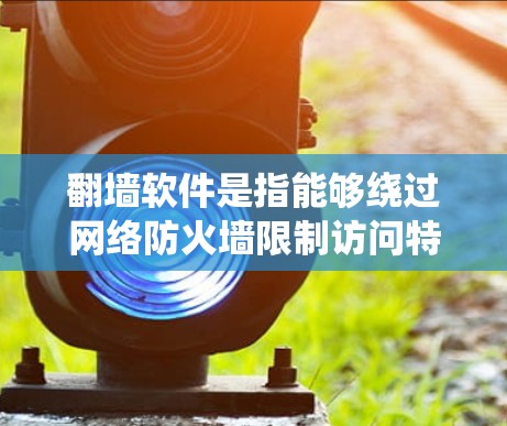 翻墙软件是指能够绕过网络防火墙限制访问特定网站或内容的软件。中国的网络环境受到国家监管，部分国际网站和内容可能被限制访问。以下是一些关于翻墙软件的注意事项和建议