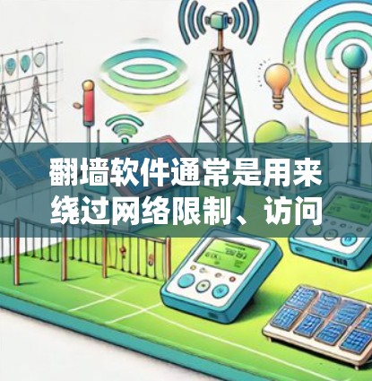 翻墙软件通常是用来绕过网络限制、访问被限制的网站或内容的工具。常见的翻墙软件包括 翻墙软件通常是用来绕过网络限制、访问被限制的网站或内容的工具。常见的翻墙软件包括