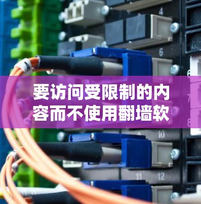要访问受限制的内容而不使用翻墙软件,可以尝试以下方法 要访问受限制的内容而不使用翻墙软件,可以尝试以下方法