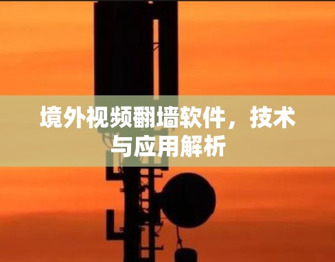 境外视频翻墙软件，技术与应用解析