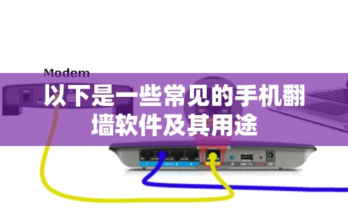 以下是一些常见的手机翻墙软件及其用途