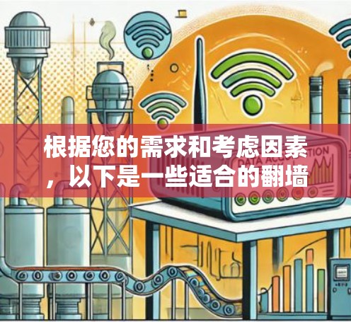 根据您的需求和考虑因素,以下是一些适合的翻墙软件推荐 根据您的需求和考虑因素,以下是一些适合的翻墙软件推荐