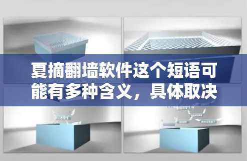夏摘翻墙软件这个短语可能有多种含义，具体取决于上下文。以下是几种可能的解释和建议