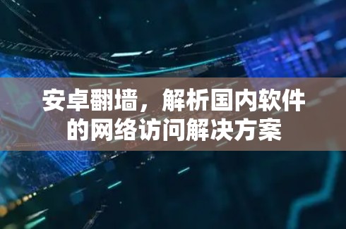 安卓翻墙，解析国内软件的网络访问解决方案