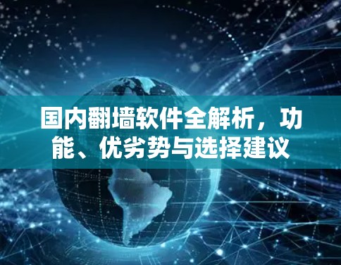 国内翻墙软件全解析,功能、优劣势与选择建议 国内翻墙软件全解析,功能、优劣势与选择建议