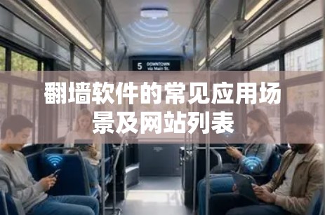 翻墙软件的常见应用场景及网站列表
