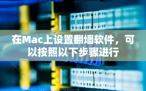 在Mac上设置翻墙软件，可以按照以下步骤进行