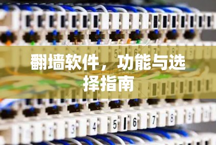 翻墙软件,功能与选择指南 翻墙软件,功能与选择指南
