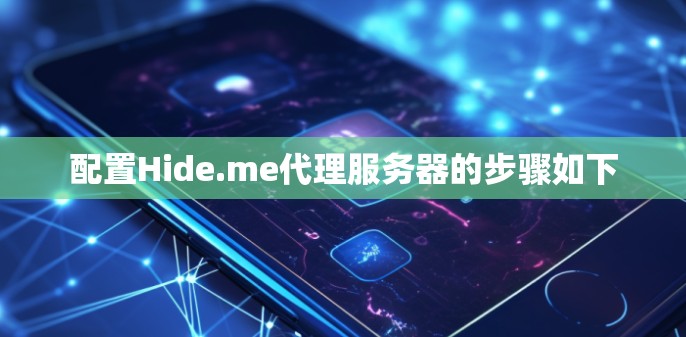 配置Hide.me代理服务器的步骤如下