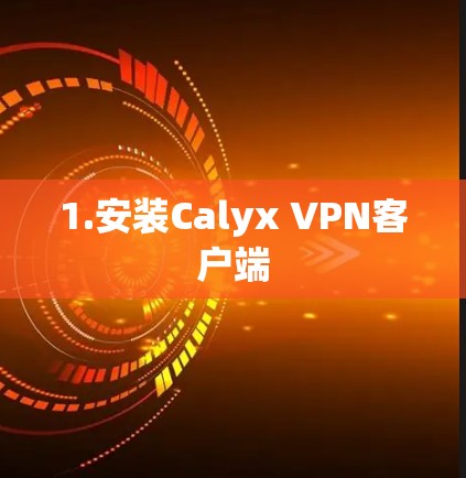 1.安装Calyx VPN客户端 1.安装Calyx VPN客户端